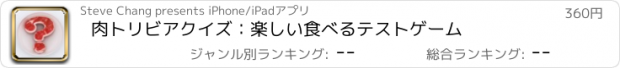 おすすめアプリ 肉トリビアクイズ：楽しい食べるテストゲーム