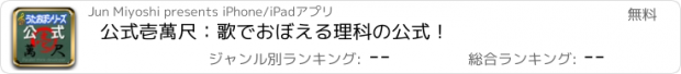 おすすめアプリ 公式壱萬尺：歌でおぼえる理科の公式！