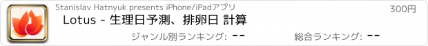 おすすめアプリ Lotus - 生理日予測、排卵日 計算