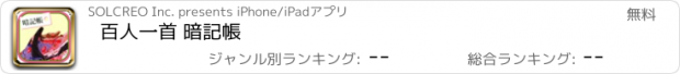 おすすめアプリ 百人一首 暗記帳