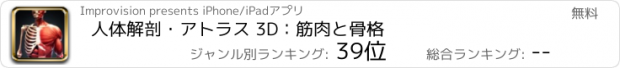 おすすめアプリ 人体解剖・アトラス 3D：筋肉と骨格