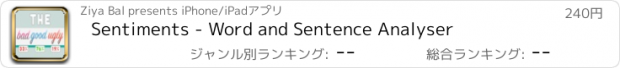 おすすめアプリ Sentiments - Word and Sentence Analyser