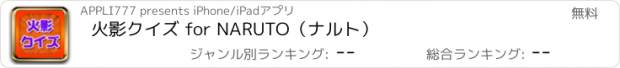 おすすめアプリ 火影クイズ for NARUTO（ナルト）