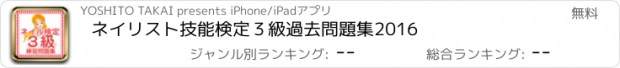 おすすめアプリ ネイリスト技能検定３級　過去問題集2016