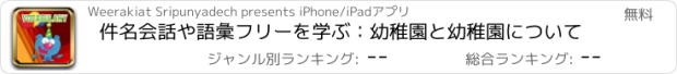おすすめアプリ 件名会話や語彙フリーを学ぶ：幼稚園と幼稚園について