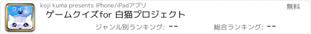 おすすめアプリ ゲームクイズ　for 白猫プロジェクト