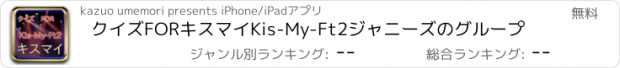 おすすめアプリ クイズFORキスマイKis-My-Ft2ジャニーズのグループ