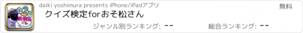 おすすめアプリ クイズ検定forおそ松さん