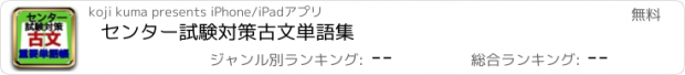 おすすめアプリ センター試験対策古文単語集