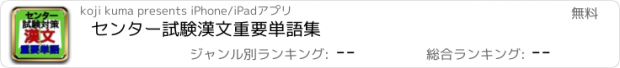 おすすめアプリ センター試験　漢文重要単語集