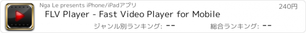 おすすめアプリ FLV Player - Fast Video Player for Mobile