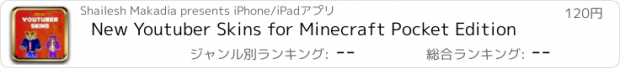 おすすめアプリ New Youtuber Skins for Minecraft Pocket Edition