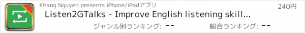 おすすめアプリ Listen2GTalks - Improve English listening skill (for Google Talks)