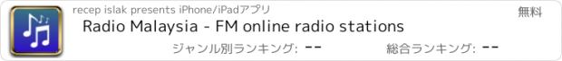 おすすめアプリ Radio Malaysia - FM online radio stations