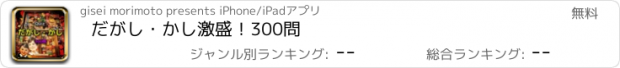 おすすめアプリ だがし・かし　激盛！300問