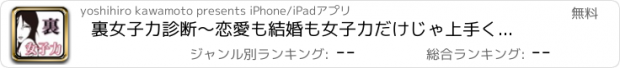 おすすめアプリ 裏女子力診断〜恋愛も結婚も女子力だけじゃ上手くいかない〜