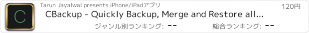 おすすめアプリ CBackup - Quickly Backup, Merge and Restore all of your Contacts