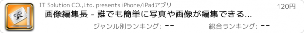 おすすめアプリ 画像編集長 - 誰でも簡単に写真や画像が編集できるアプリ