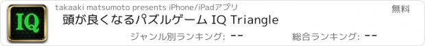 おすすめアプリ 頭が良くなるパズルゲーム IQ Triangle