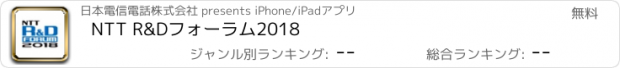 おすすめアプリ NTT R&Dフォーラム2018