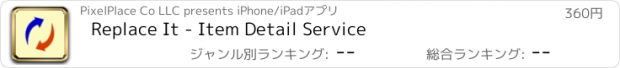 おすすめアプリ Replace It - Item Detail Service