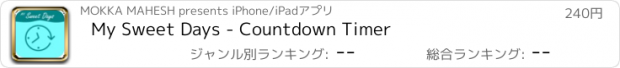 おすすめアプリ My Sweet Days - Countdown Timer