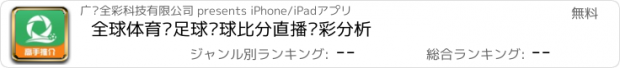 おすすめアプリ 全球体育—足球篮球比分直播竞彩分析