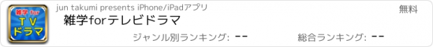 おすすめアプリ 雑学forテレビドラマ