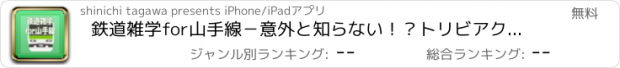 おすすめアプリ 鉄道雑学for山手線－意外と知らない！？トリビアクイズ集