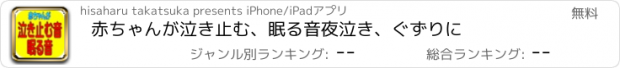 おすすめアプリ 赤ちゃんが泣き止む、眠る音　　夜泣き、ぐずりに