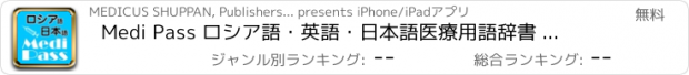 おすすめアプリ Medi Pass ロシア語・英語・日本語　医療用語辞書 for iPhone