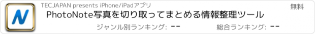 おすすめアプリ PhotoNote　写真を切り取ってまとめる情報整理ツール