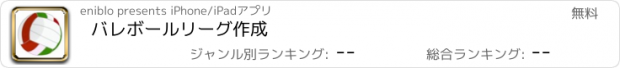 おすすめアプリ バレボールリーグ作成