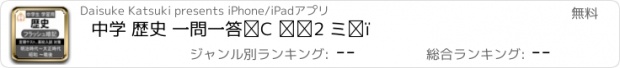 おすすめアプリ 中学 歴史 一問一答④ 中2 社会