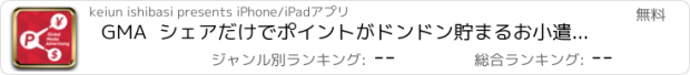 おすすめアプリ GMA  シェアだけでポイントがドンドン貯まるお小遣いアプリ