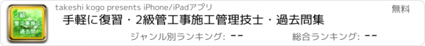 おすすめアプリ 手軽に復習・2級管工事施工管理技士・過去問集