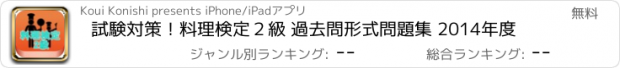 おすすめアプリ 試験対策！料理検定２級 過去問形式問題集 2014年度