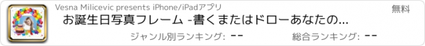 おすすめアプリ お誕生日写真フレーム -書くまたはドローあなたの願いそして作ります可愛いお誕生日おめでとうございますカードとともに画像エディタ