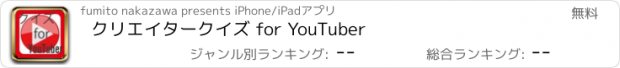 おすすめアプリ クリエイタークイズ for YouTuber