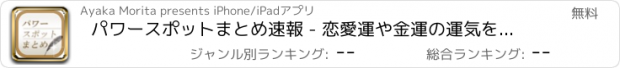 おすすめアプリ パワースポットまとめ速報 - 恋愛運や金運の運気を上げる情報をまとめてお届け