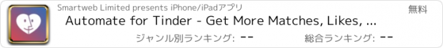 おすすめアプリ Automate for Tinder - Get More Matches, Likes, Messages and Swipe Faster By Automating The Famous Dating App