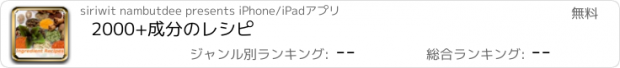 おすすめアプリ 2000+成分のレシピ