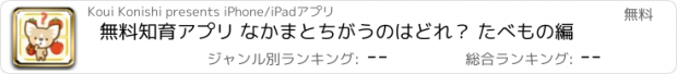 おすすめアプリ 無料知育アプリ なかまとちがうのはどれ？ たべもの編