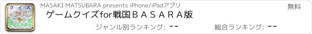 おすすめアプリ ゲームクイズ　for　戦国ＢＡＳＡＲＡ版