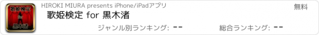 おすすめアプリ 歌姫検定 for 黒木渚