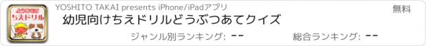 おすすめアプリ 幼児向け　ちえドリル　どうぶつあてクイズ