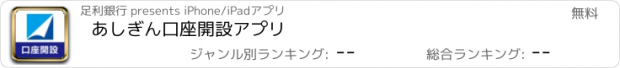 おすすめアプリ あしぎん口座開設アプリ