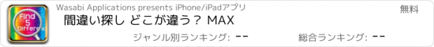 おすすめアプリ 間違い探し どこが違う？ MAX