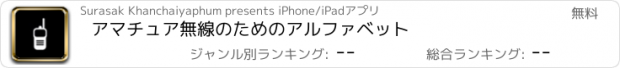 おすすめアプリ アマチュア無線のためのアルファベット