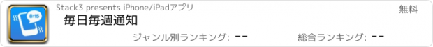 おすすめアプリ 毎日毎週通知